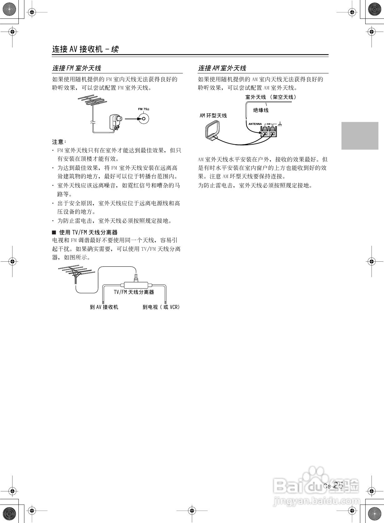 安桥AV接收机TX-SR8360型使用说明书:[2]