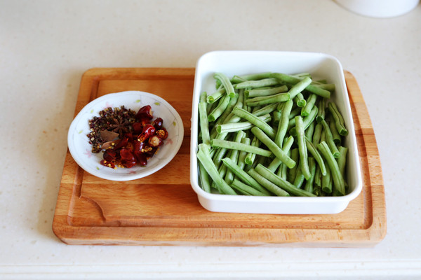 空气炸干煸豆角