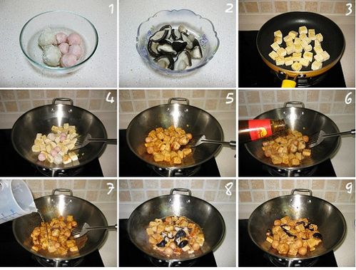 怎样做双圆烩豆腐？