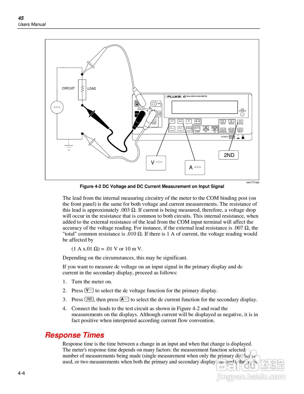 福禄克Fluke45万用表说明书:[6]