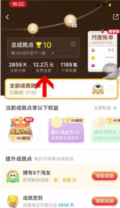 淘宝如何查看消费总额