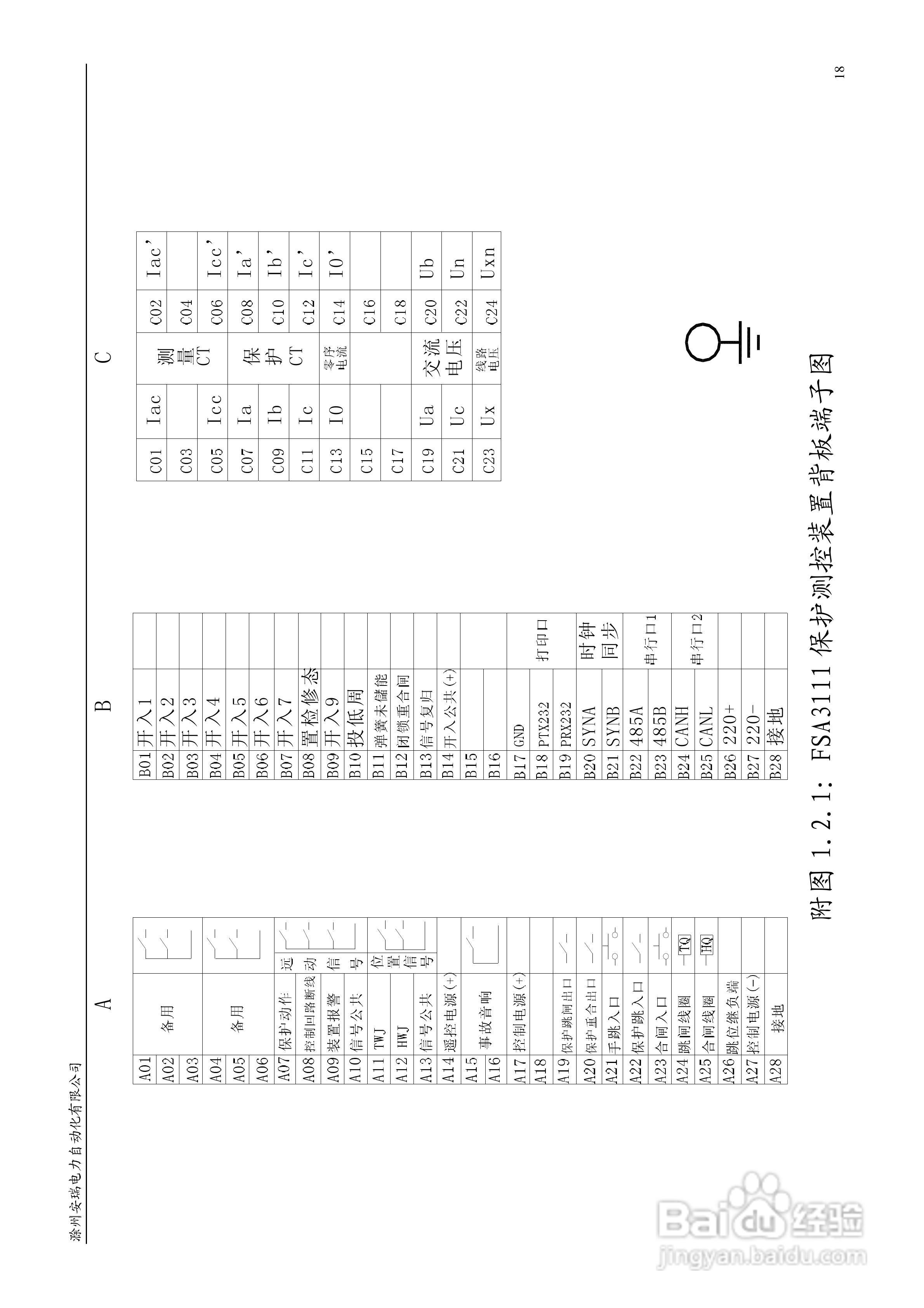 安瑞FSA-3152A备用电源自投装置技术说明书:[2]