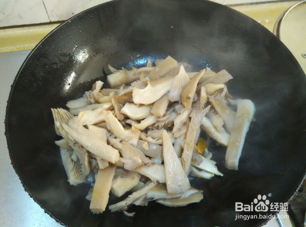 美食#平菇炒肉沫的做法