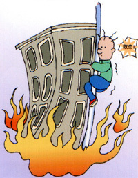 高楼火灾怎么办