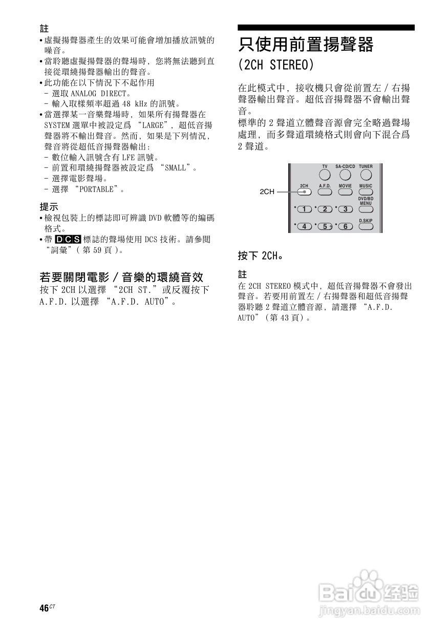 SONY STR-DG520功放使用说明书:[3]