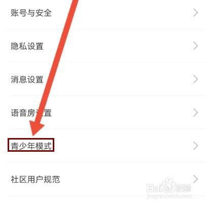 不鸽语音怎么开启青少年模式