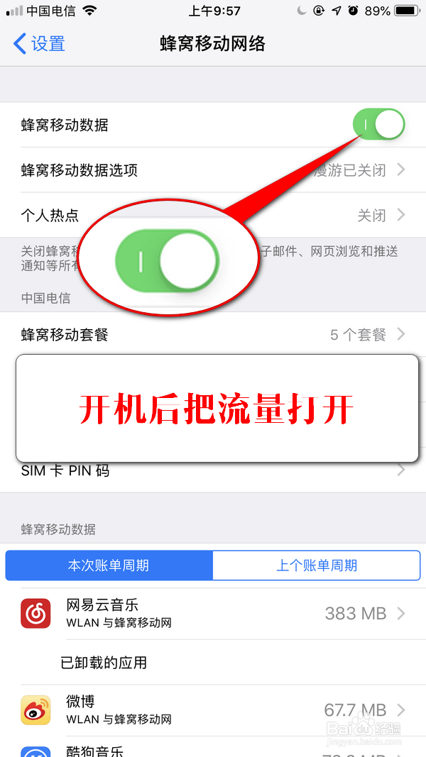怎么解除iPhone手机流量下载限制
