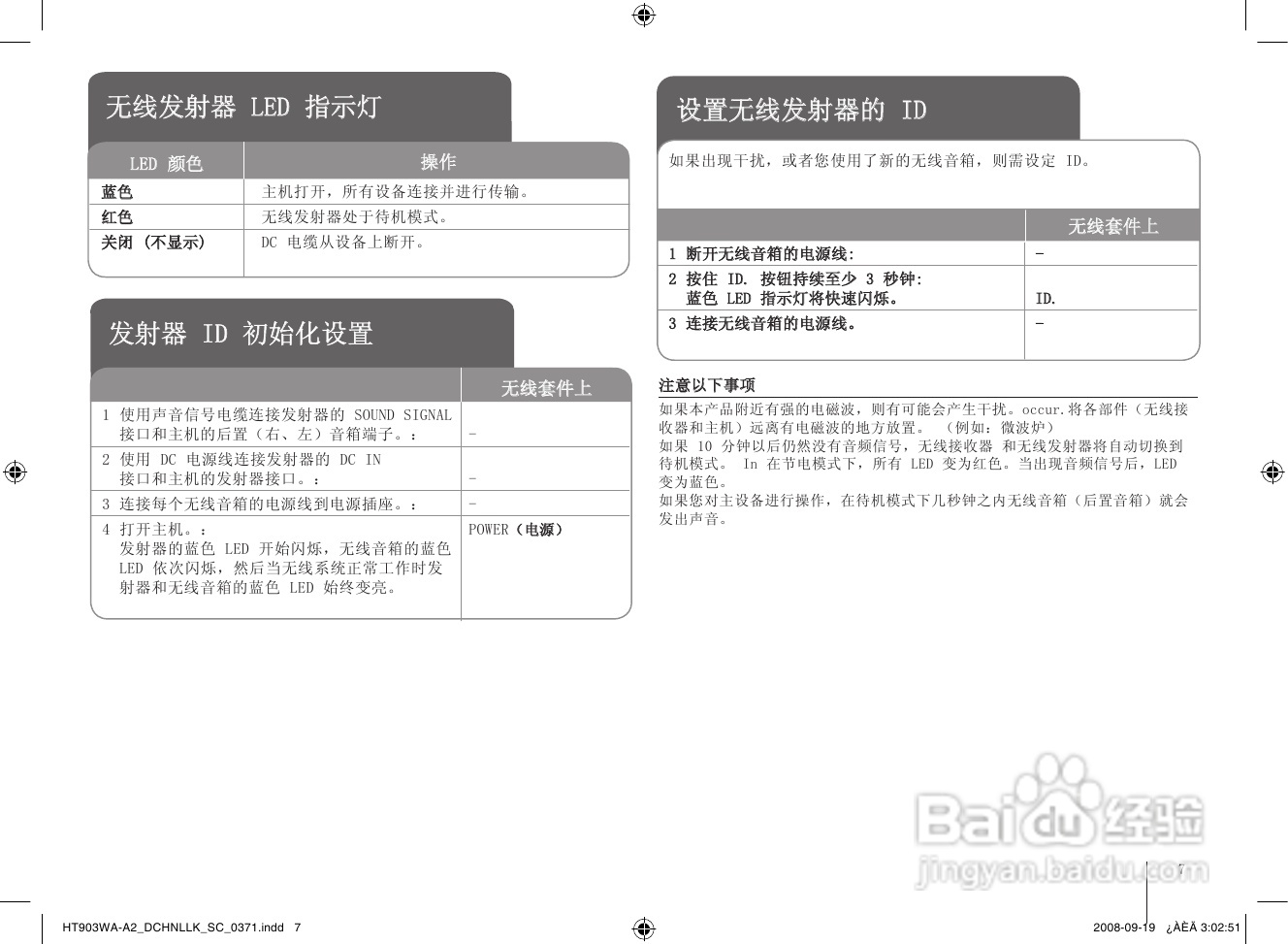 LG HT903WA家庭影院使用说明书:[1]