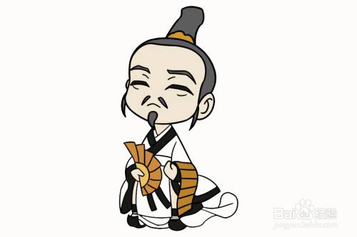 诗人屈原的画法