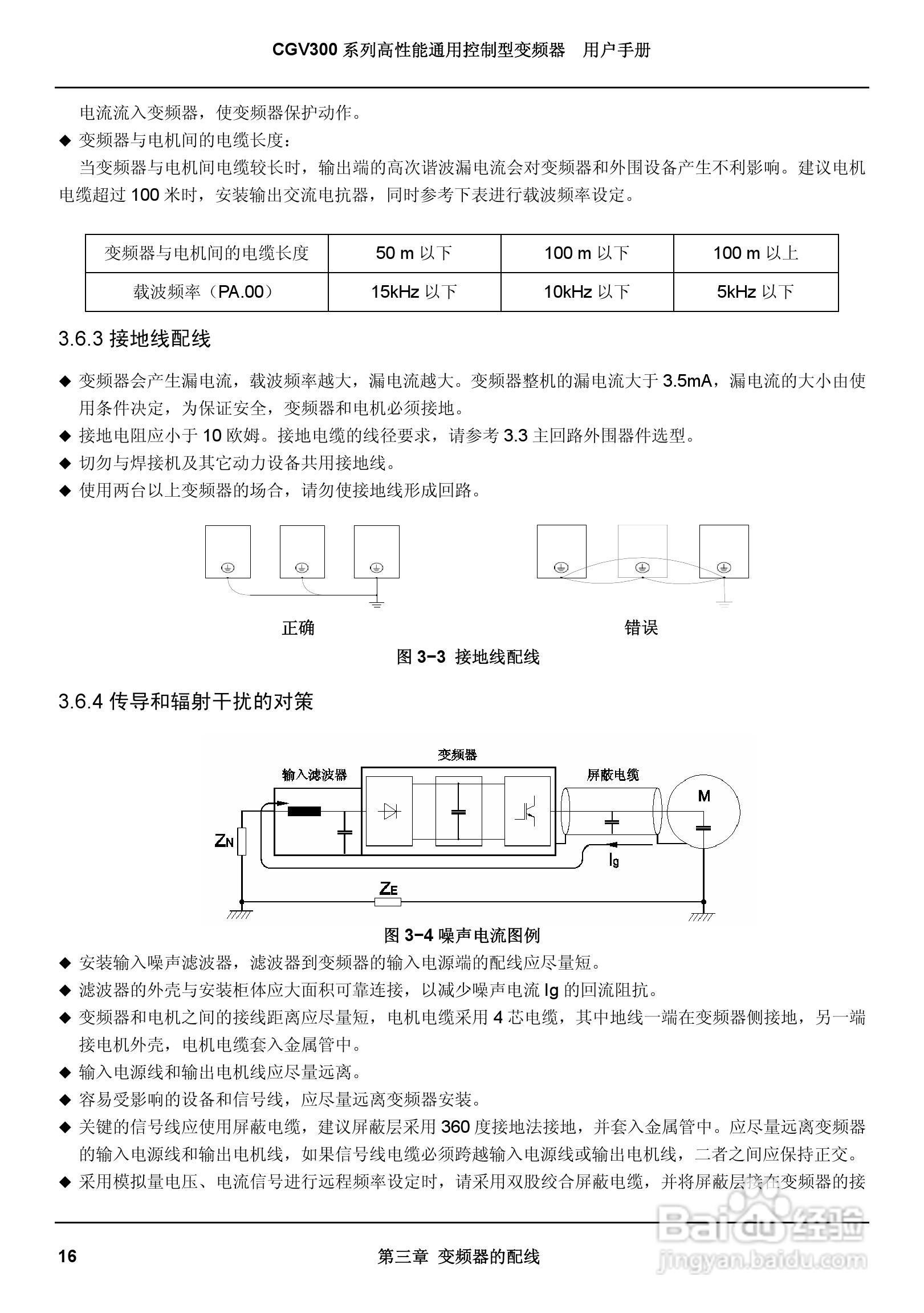 启功CGV300/450-4通用控制型变频器用户手册:[3]