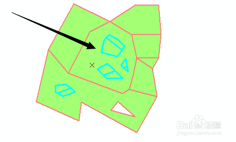 ArcGIS怎么修复矢量中间的空洞（天窗）