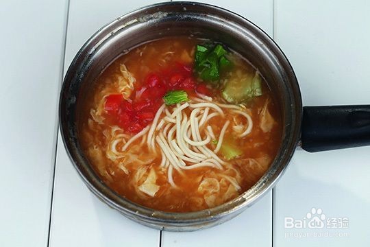 超简单西红柿挂面汤
