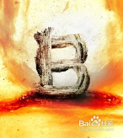 photoshop制作木头质感特效文字