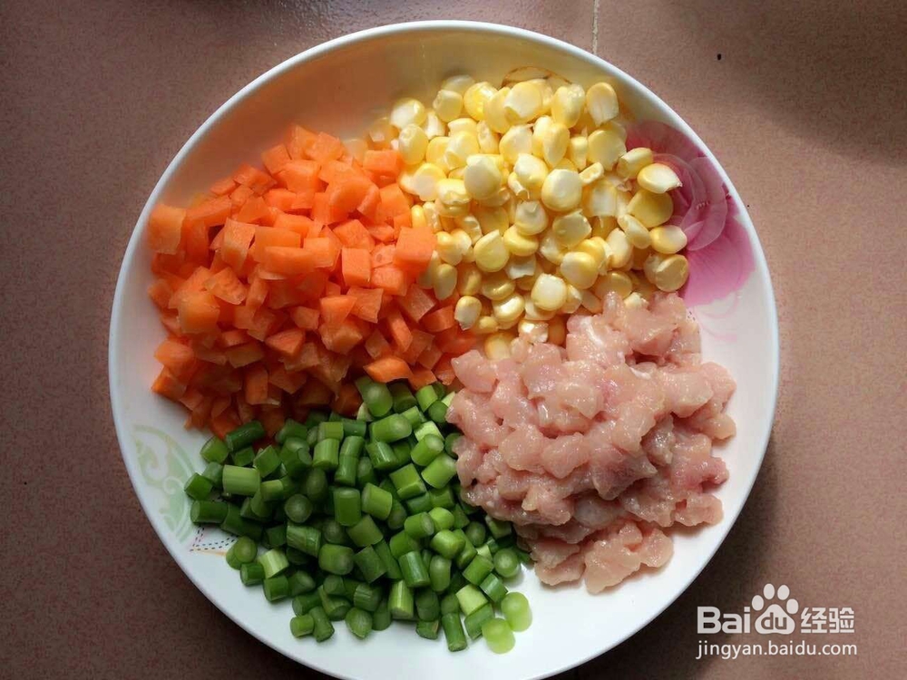 胡萝卜玉米粒炒瘦肉