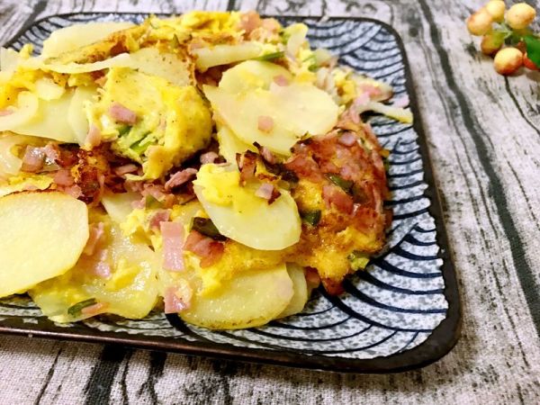 火腿鸡蛋煎土豆