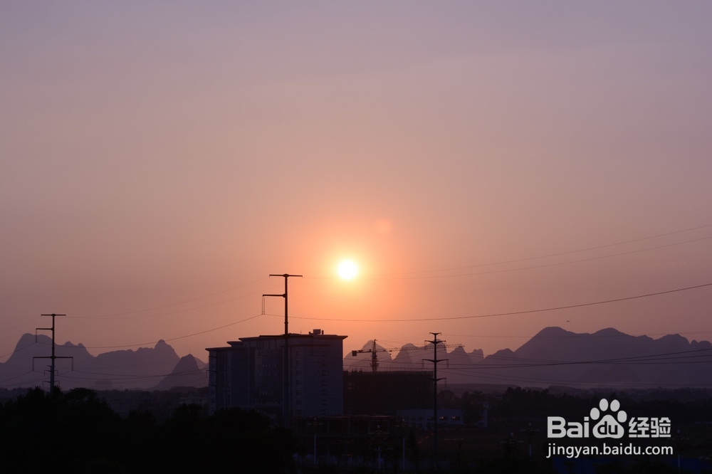 如何用单反相机拍摄美丽的夕阳
