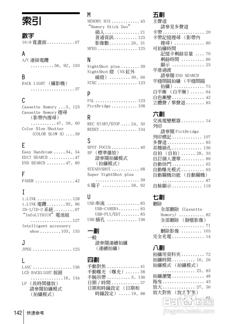 SONY索尼DCR-HC85数码摄像机说明书:[15]