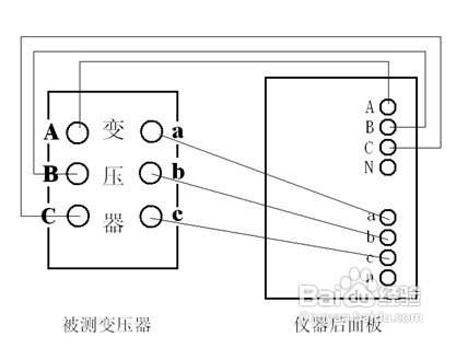 測試接線 三相電力變壓器測試接線圖