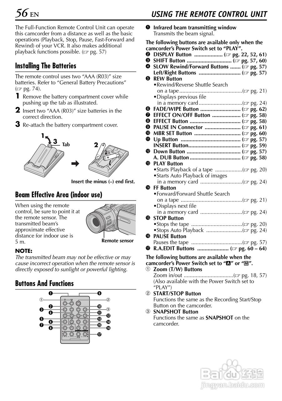 JVC GR-DV4000摄像机说明书:[6]