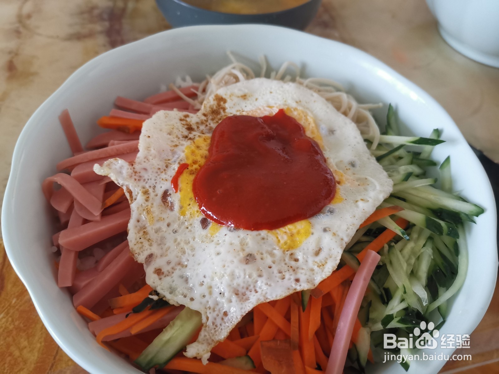 简易韩式拌饭做法