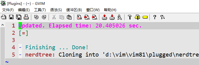 windows下vim/gvim怎么安装使用vim-plug