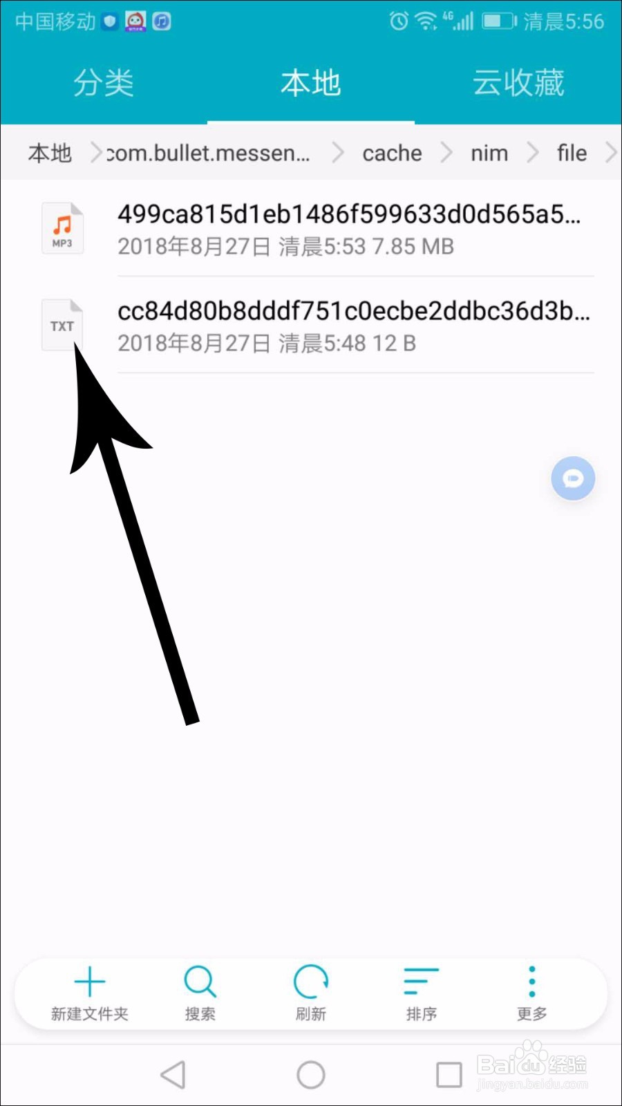子弹短信下载的文件在哪里