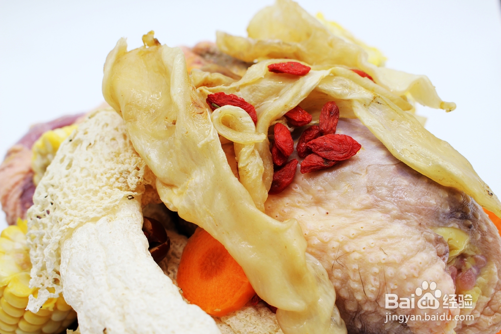 妈妈教我做的竹荪花胶珍珠鸡汤