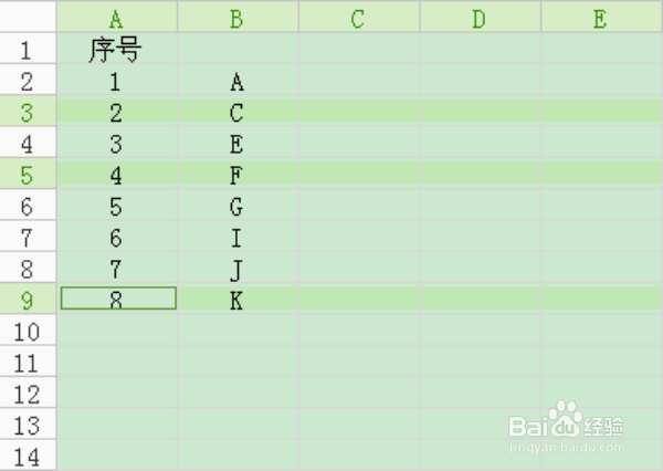 WPS表格添加序号及自动排列序号