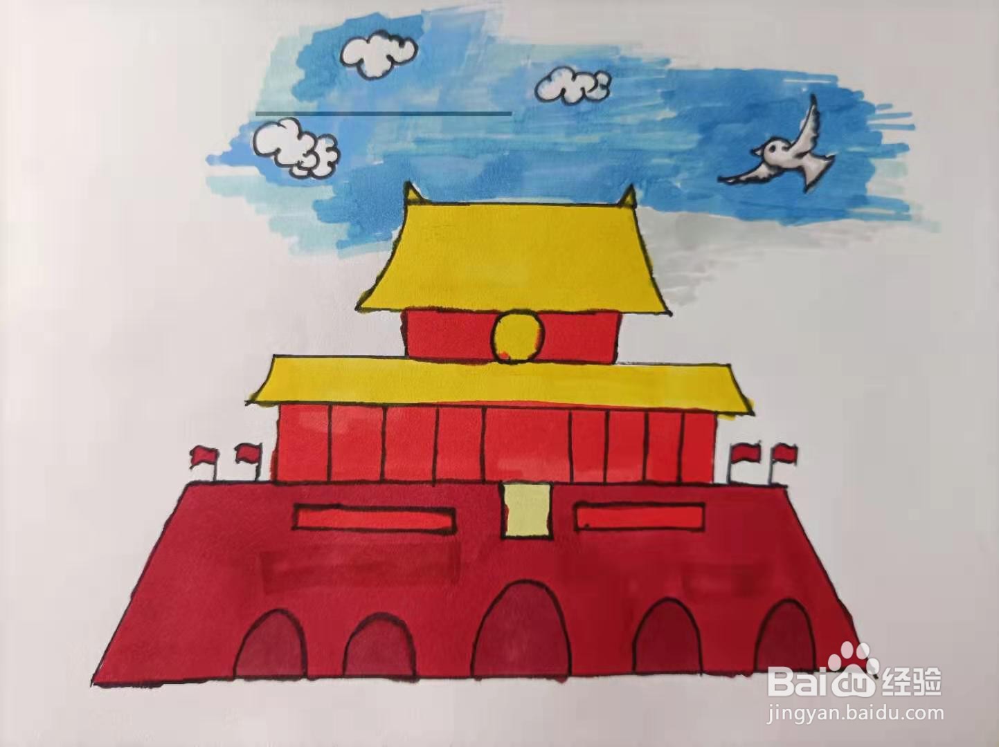 天安门怎么画漂亮？