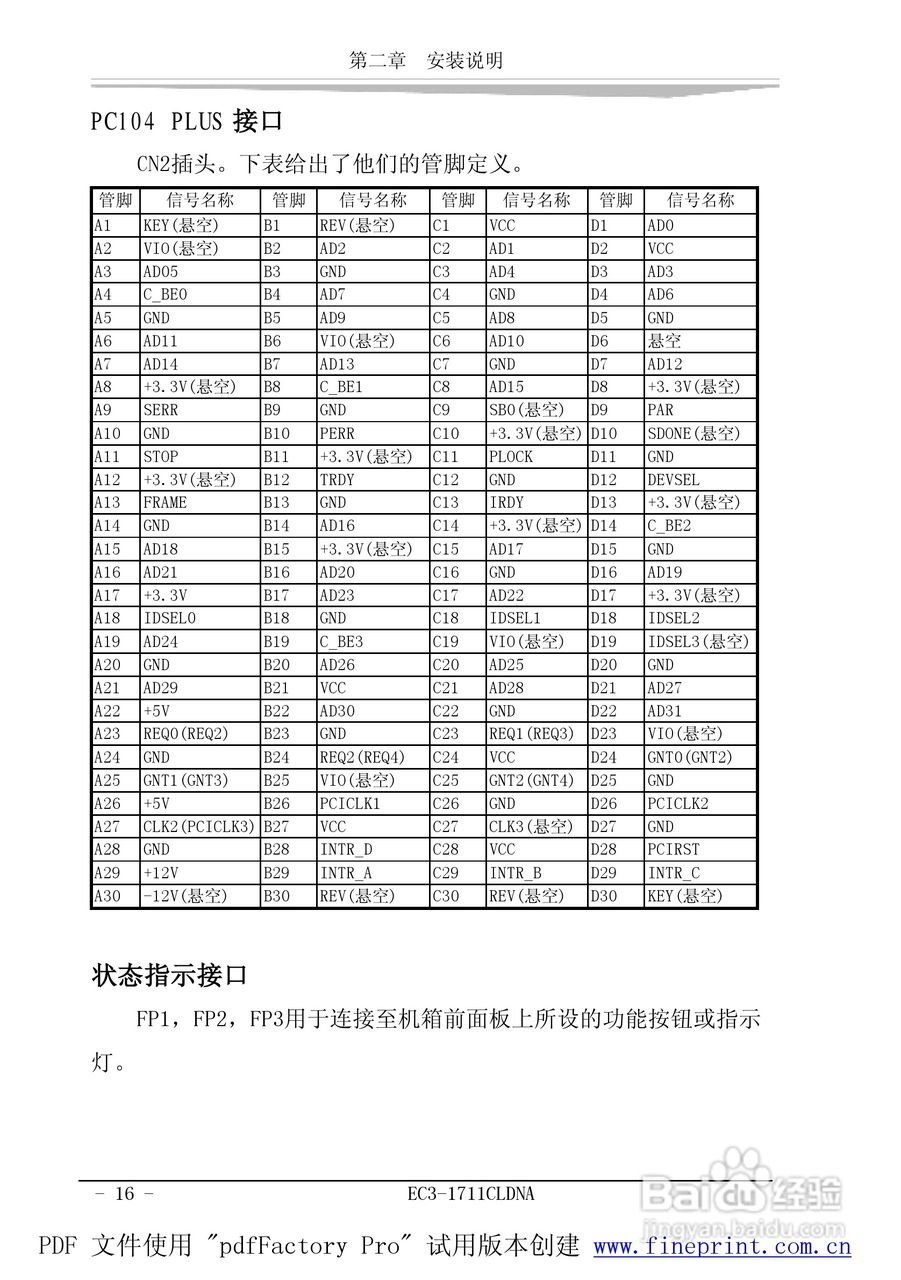 研祥EC3-1711CLDNA工业级CPU板卡说明书:[3]
