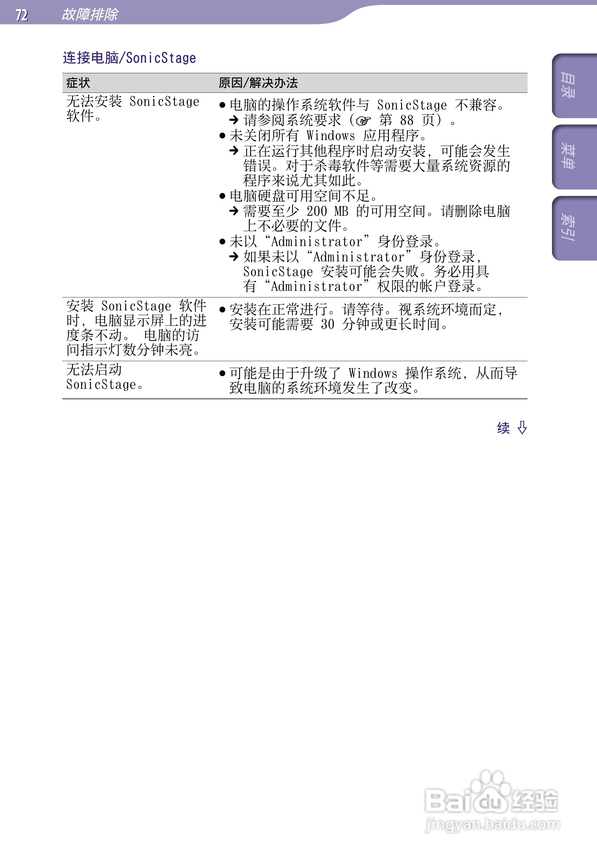 索尼SONY NW-S203F数码影音使用说明书:[8]