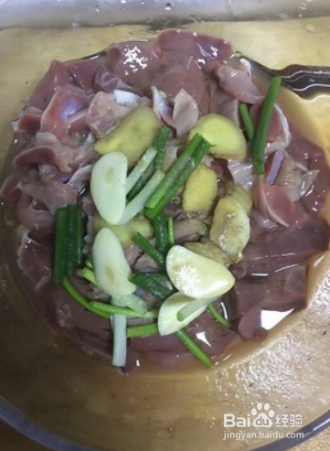 青椒炒鸡肝鸡胗