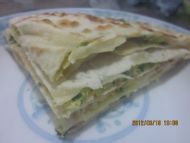 小葱白菜鸡蛋合子