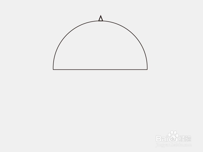 如何用简笔画雨伞