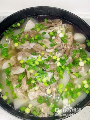 羊肉片汆萝卜的攻略