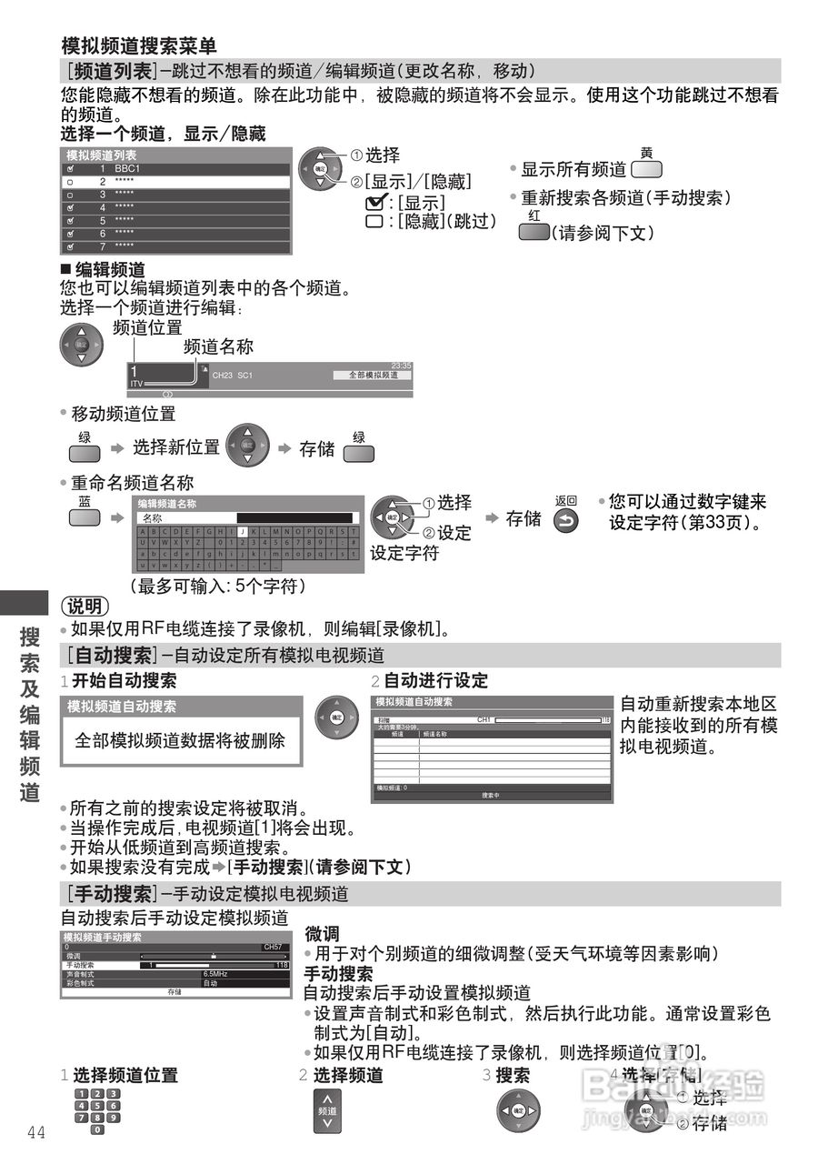 松下TH-P46ST32C等离子彩电使用说明书:[5]
