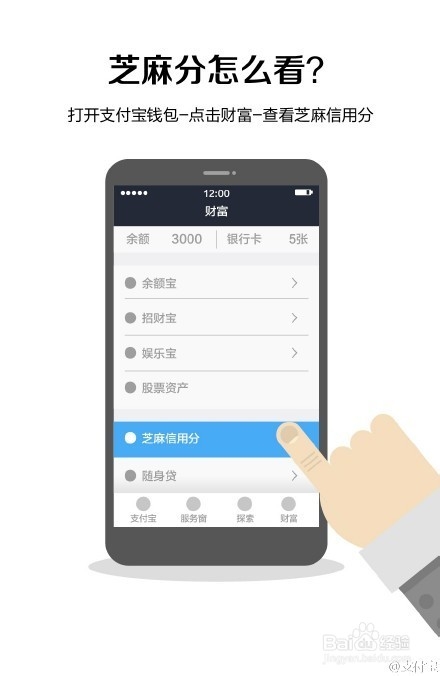 怎么查看自己的支付宝芝麻信用分?