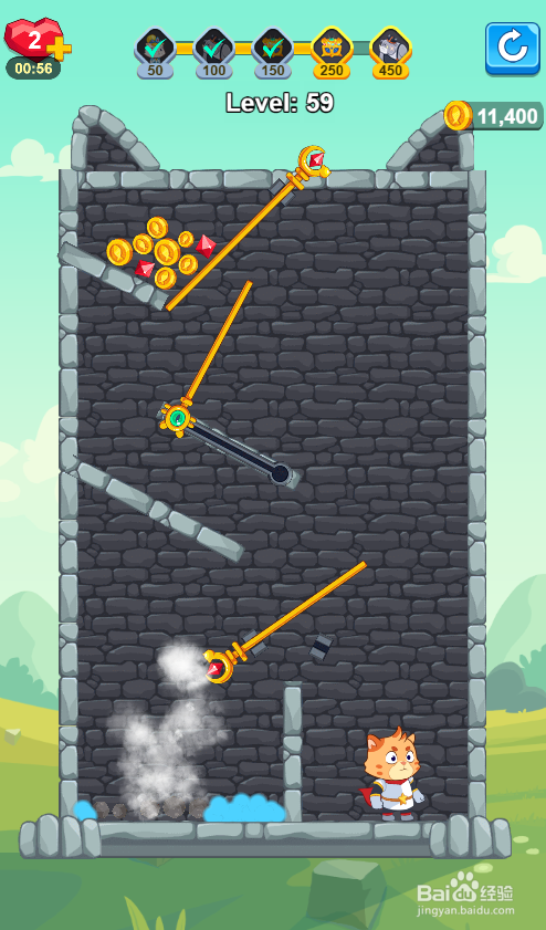 Hero Save the Princess的Level 59怎样过关