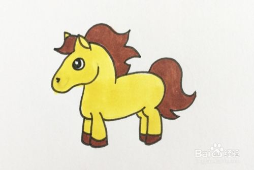 马的尾巴怎么画