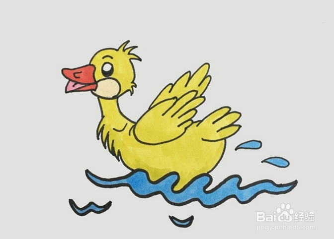 怎么画小鸭子的嘴巴