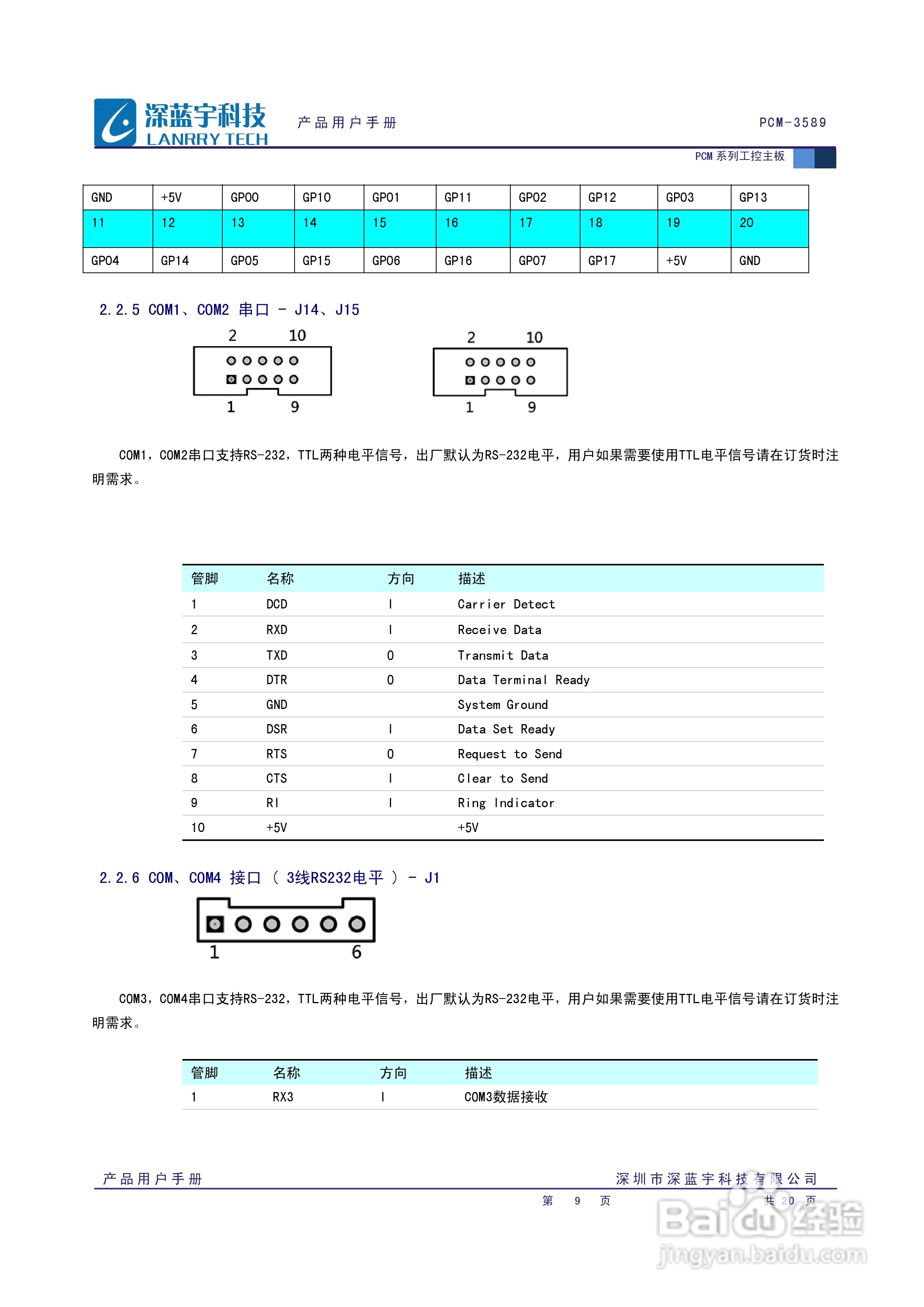 深蓝宇PCM-3589工业主板用户手册:[1]