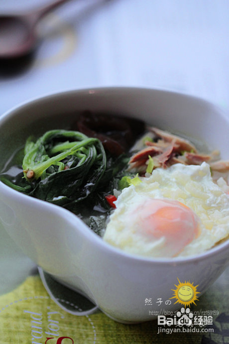 儿时的美味佳肴－－鸡汤菜泡饭