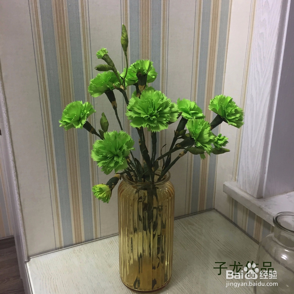 康乃馨叶子的折法