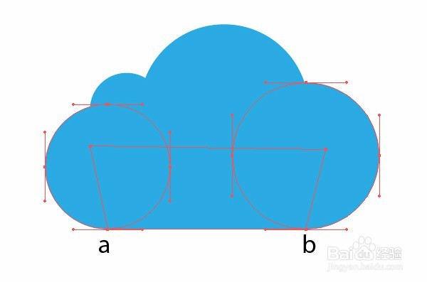 用Ai画玻璃质感云图标
