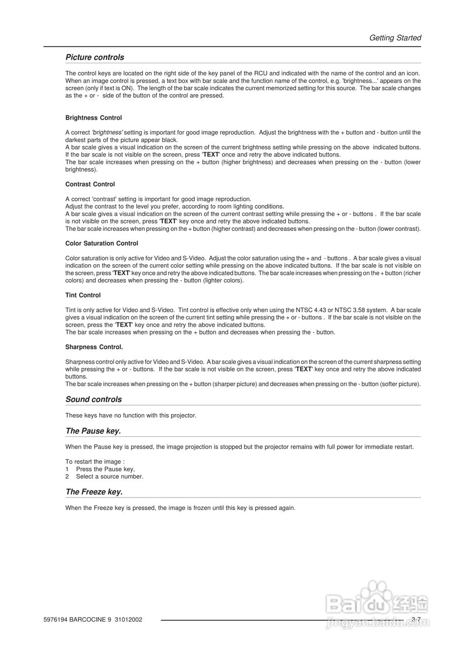 Barco巴可 Cine 9投影机说明书:[3]