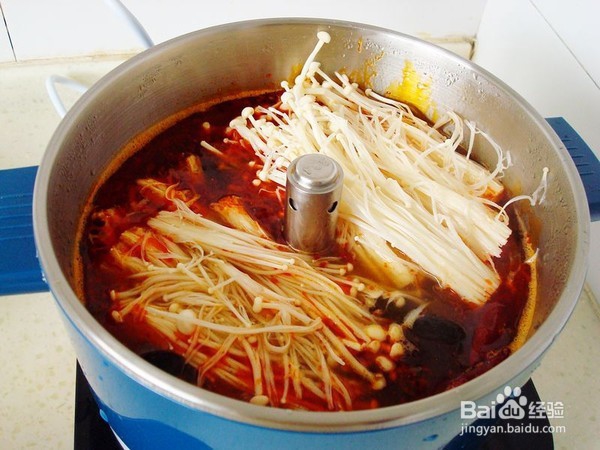 麻辣金针肥牛的做法