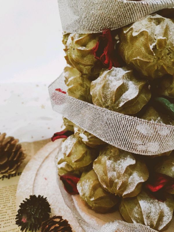 抹茶泡芙圣诞树