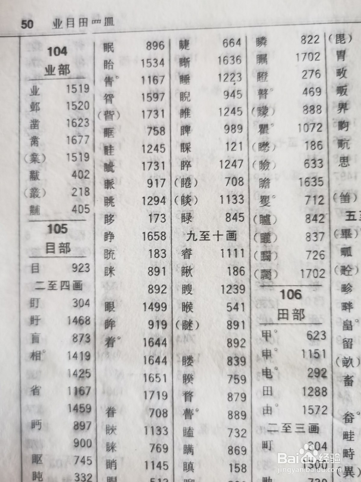 业字在字典里怎么查