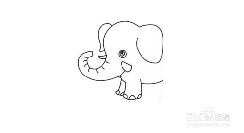 大象宝宝简笔画教程