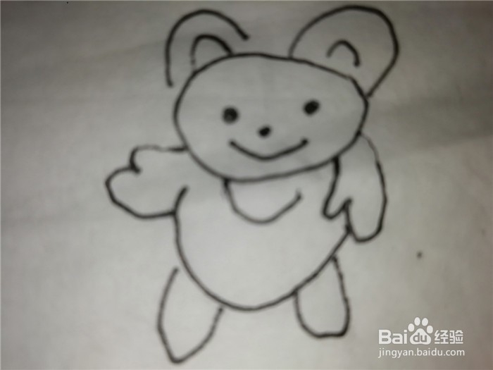 怎么样简笔画画小熊